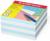 Блок бумаги для записей ErichKrause, 9 х 9 х 5 см, плотность 80 г/м2, люкс, белый/голубой