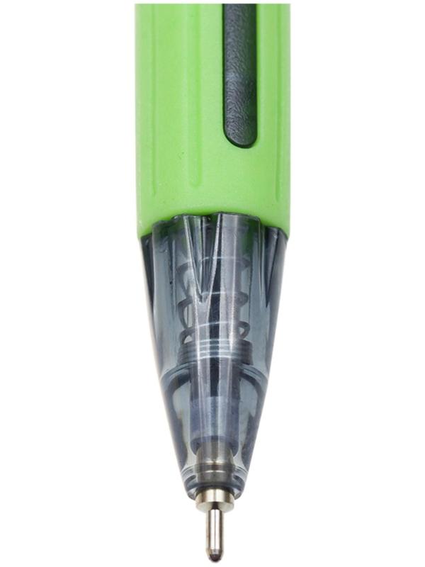 Ручка шариковая автоматическая 0.7 мм, Berlingo SI-400 Color, чернила синие, грип, микс