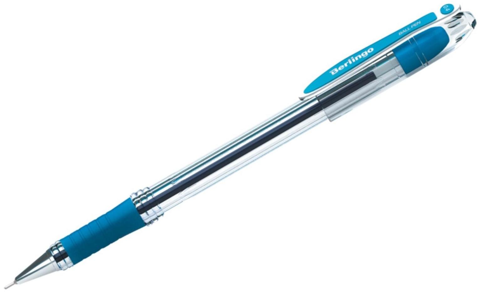 Ручка шариковая 0.4 мм, I-10, чернила синие, грип