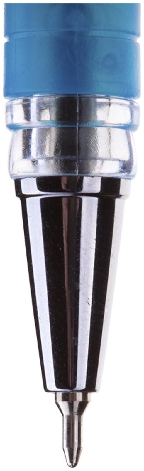 Ручка шариковая 0.4 мм, I-10, чернила синие, грип