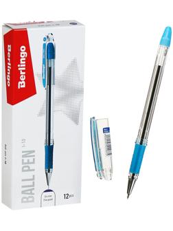 Ручка шариковая 0.4 мм, I-10, чернила синие, грип