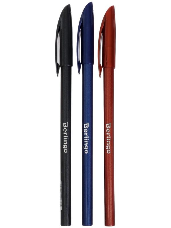 Ручка шариковая 0.7 мм, Metallic, чернила синие