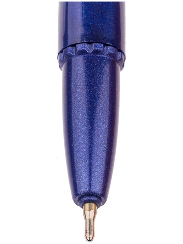 Ручка шариковая 0.7 мм, Metallic, чернила синие
