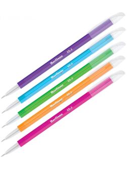 Ручка шариковая 0.7 мм, Slick, чернила синие, игольчатый стержень, микс