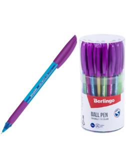 Ручка шариковая Triangle 110 Color, узел 0.7 мм, чернила синие, грип, микс