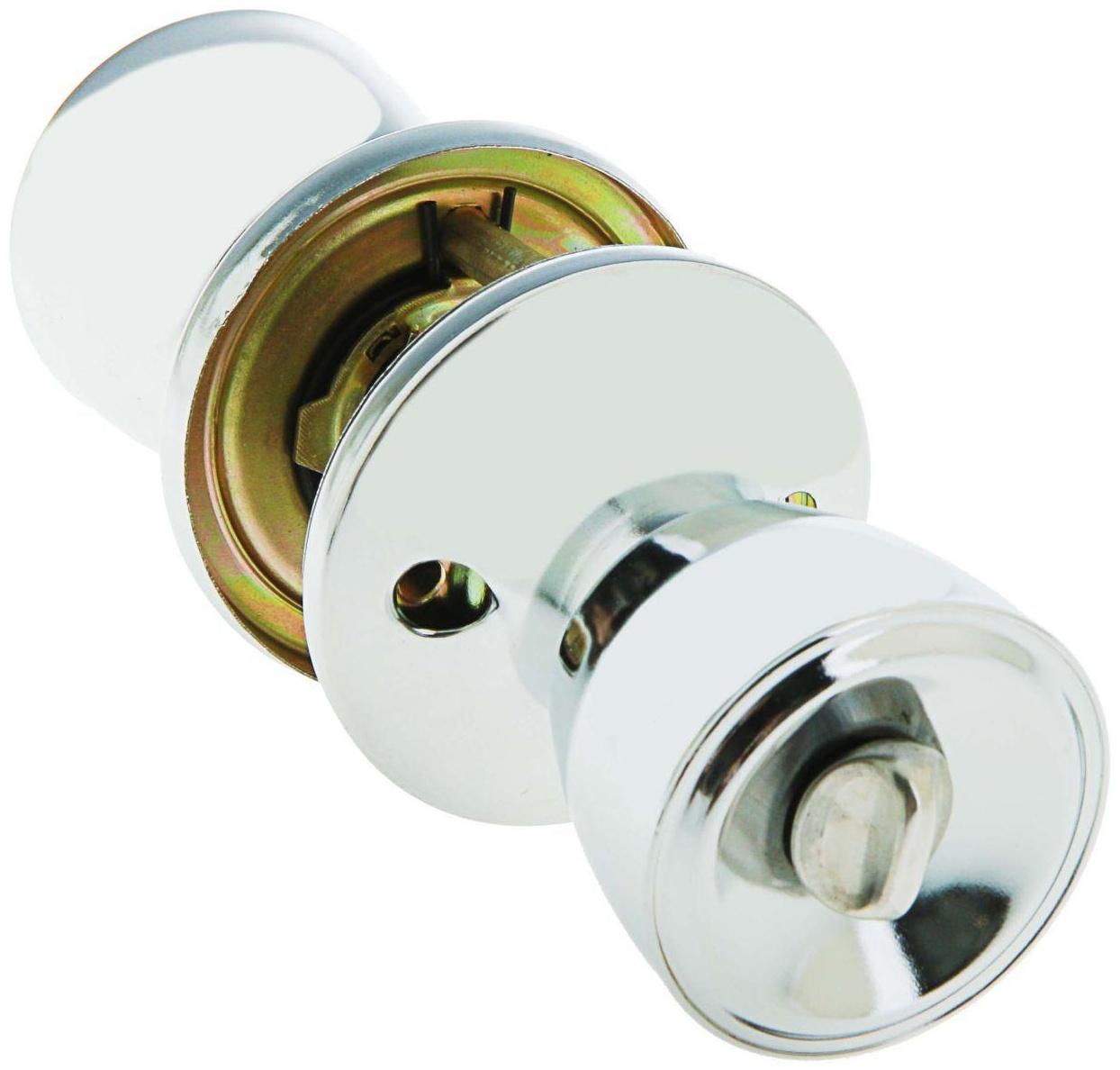 Защелка 1203, с ключом, цвет хром