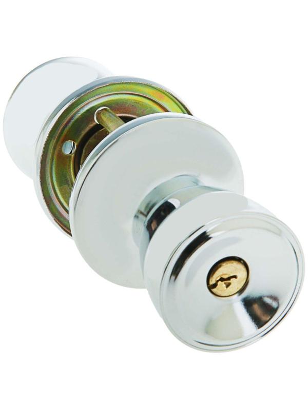 Защелка 1203, с ключом, цвет хром