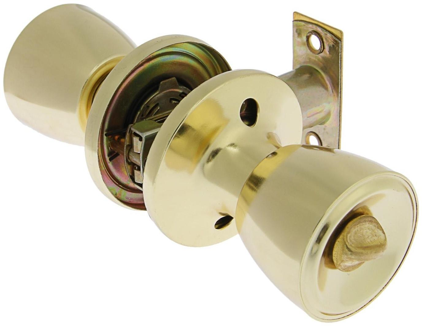 Защелка 1203, с ключом, цвет золото