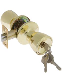 Защелка 1203, с ключом, цвет золото