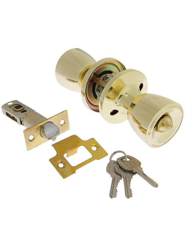 Защелка 1203, с ключом, цвет золото