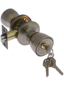 Защелка 1203, с ключом, цвет бронза