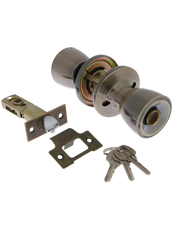 Защелка 1203, с ключом, цвет бронза