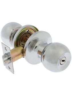 Защелка 1302, с фиксатором, без ключа, цвет хром