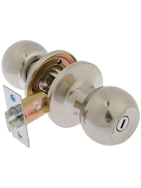 Защелка 1302, с фиксатором, цвет матовый никель