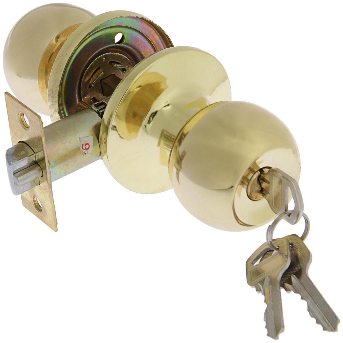 Защелка 1303, с ключом, цвет золото