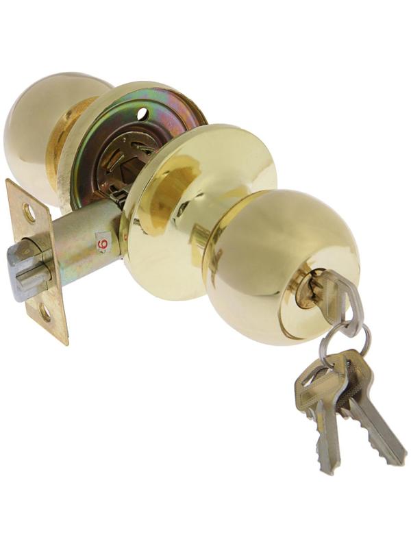 Защелка 1303, с ключом, цвет золото