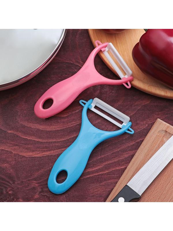 Овощечистка керамическая малая Доляна «Солнечная», 13 см, цвет МИКС