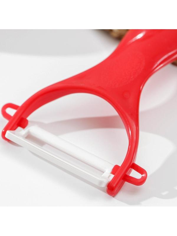 Овощечистка керамическая малая Доляна «Солнечная», 13 см, цвет МИКС