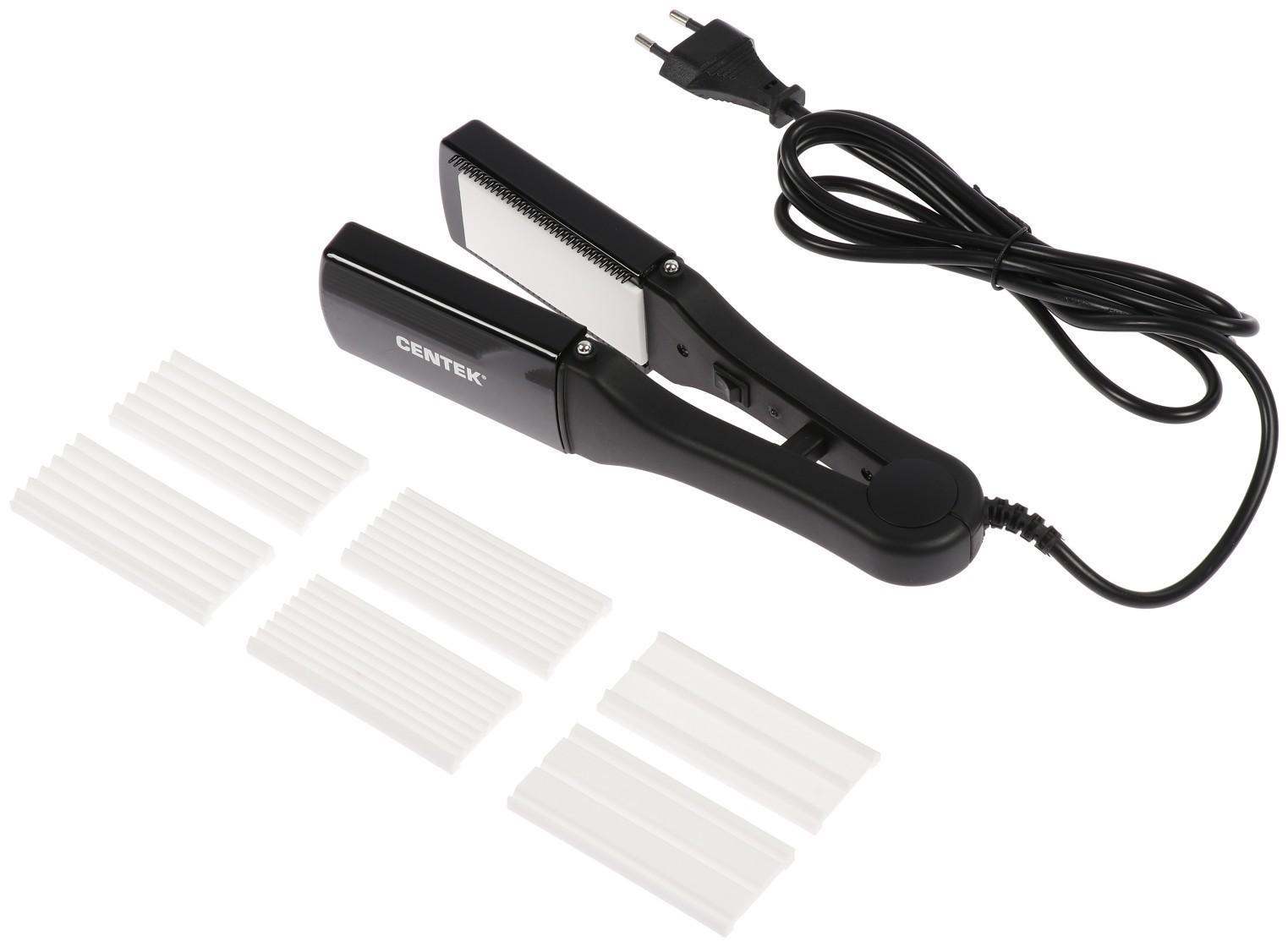 Мультистайлер Centek CT-2006, 80 Вт, керамическое покрытие, 75х30 мм, до 200°C, чёрный