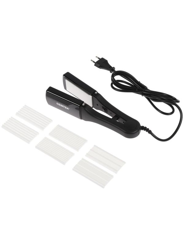 Мультистайлер Centek CT-2006, 80 Вт, керамическое покрытие, 75х30 мм, до 200°C, чёрный