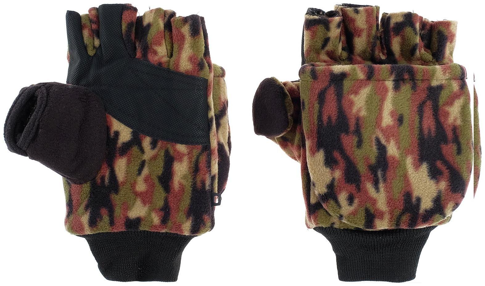 Перчатки из флиса с магнитом (камуфляж)