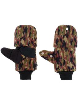 Перчатки из флиса с магнитом (камуфляж)