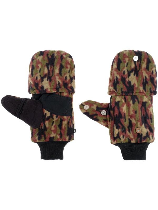 Перчатки из флиса с магнитом (камуфляж)