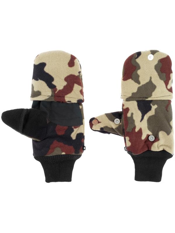 Перчатки из флиса с магнитом (камуфляж)