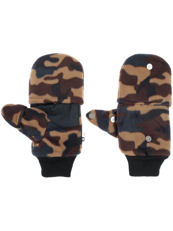 Перчатки из флиса с магнитом (камуфляж)