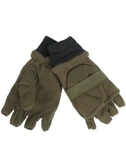 Перчатки рыбака, флис, цвет ХАКИ