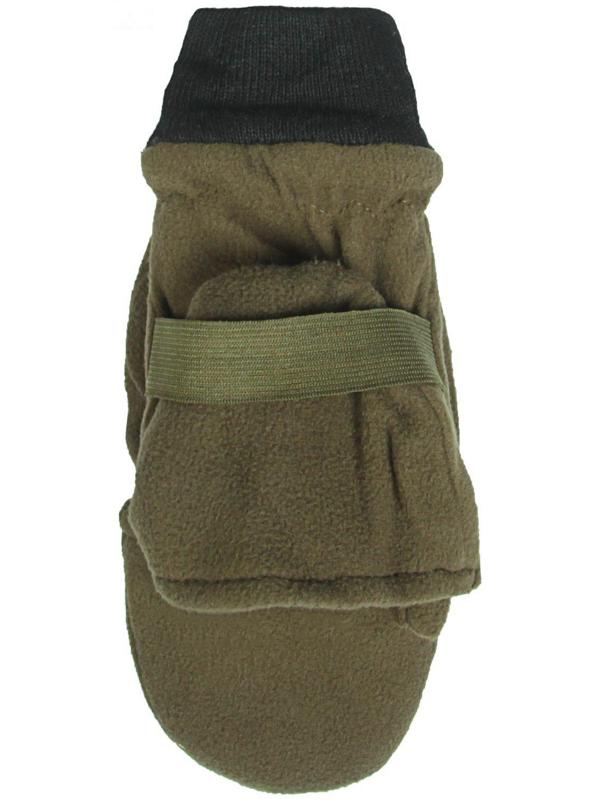 Перчатки рыбака, флис, цвет ХАКИ