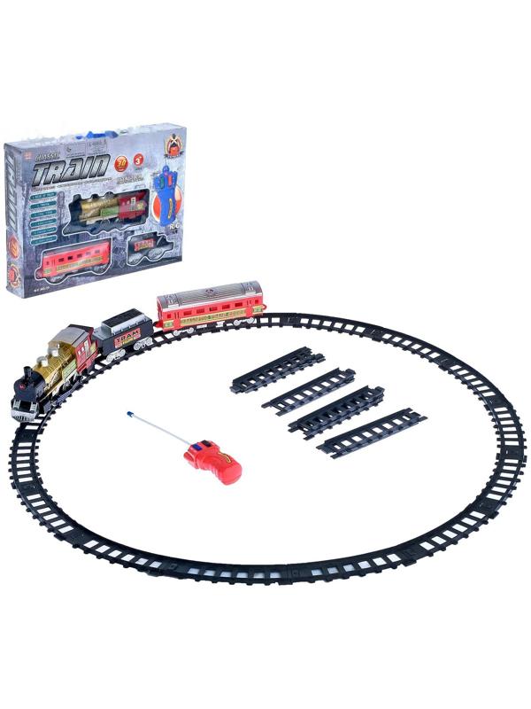 Железная дорога «Скорый поезд», радиоуправляемая, работает от батареек, световые и звуковые эффекты