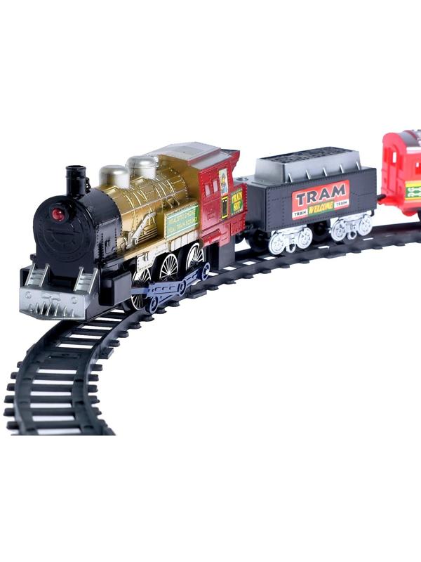 Железная дорога «Скорый поезд», радиоуправляемая, работает от батареек, световые и звуковые эффекты