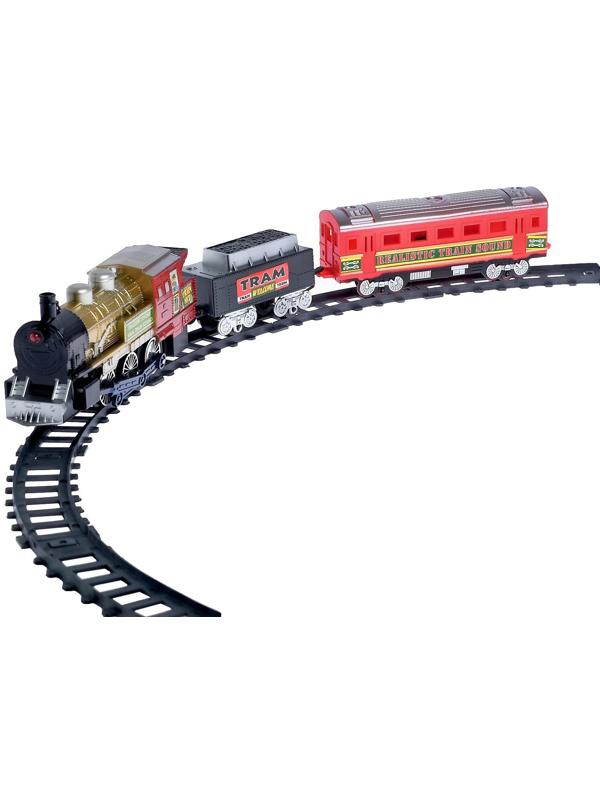 Железная дорога «Скорый поезд», радиоуправляемая, работает от батареек, световые и звуковые эффекты