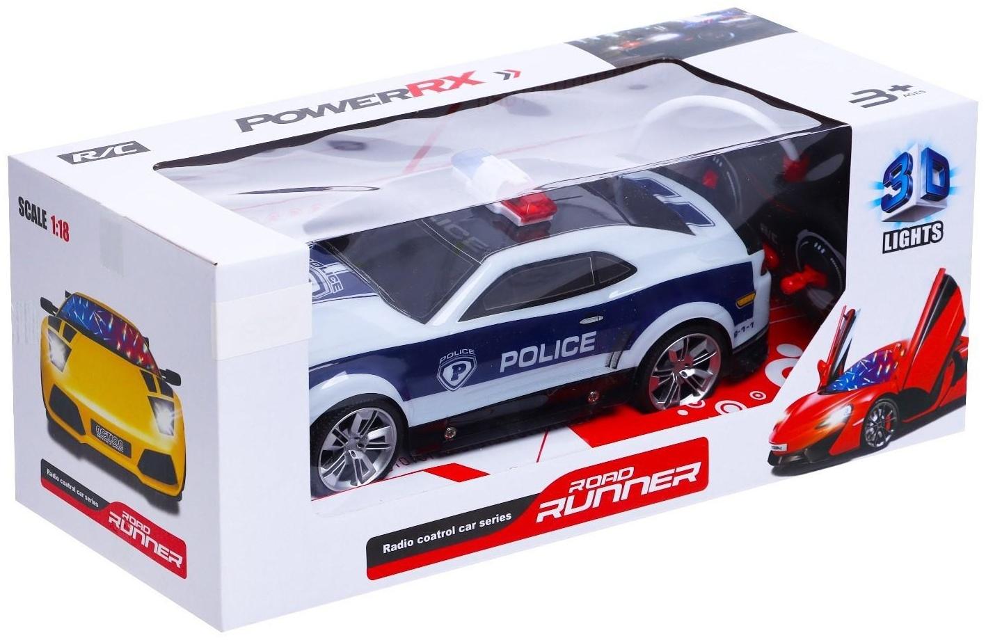 Машина радиоуправляемая «Патруль», работает от батареек, световые эффекты, цвета МИКС