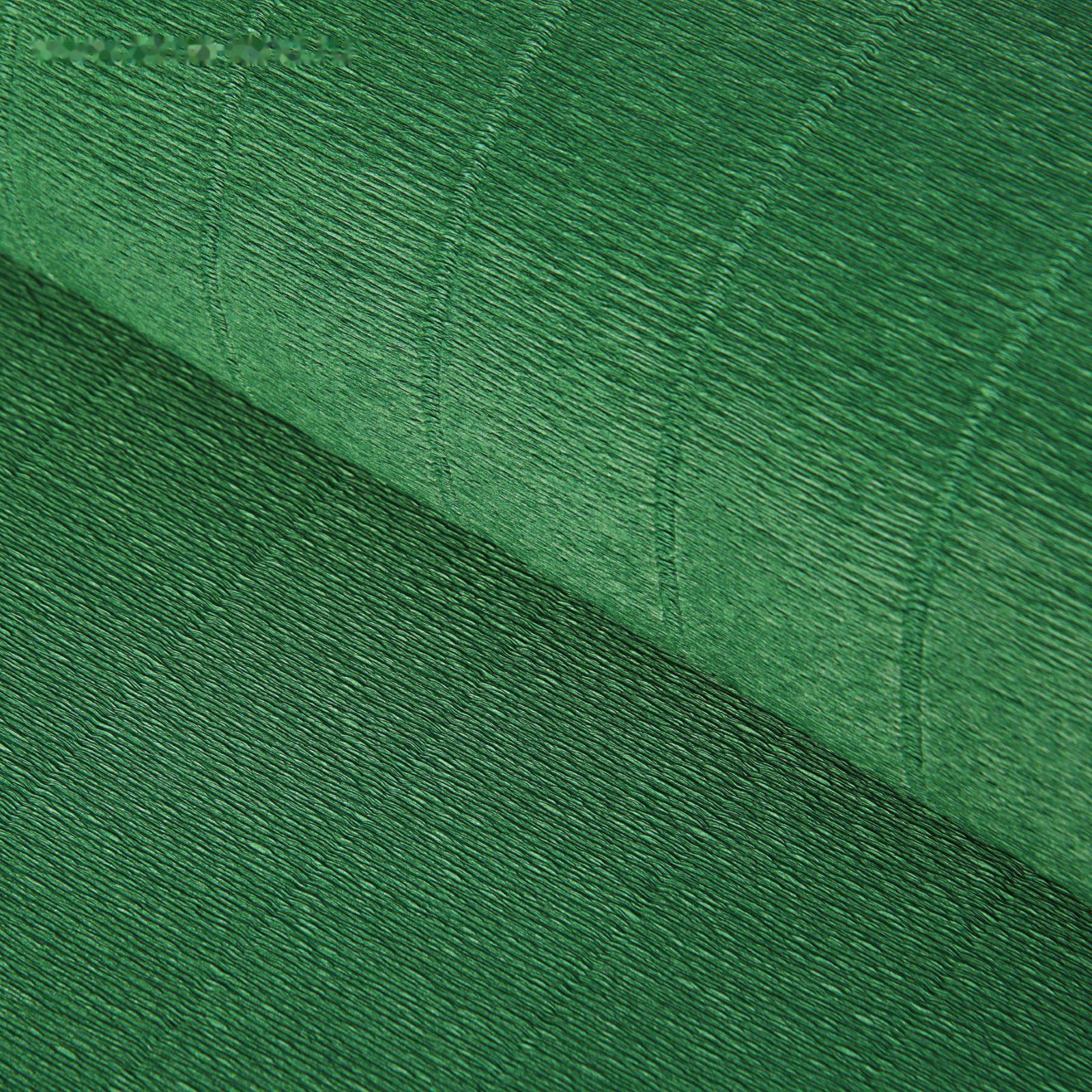 Бумага для упаковок и поделок, гофрированная, тёмно-зелёная, зеленая, однотонная, двусторонняя, рулон 1 шт., 0,5 х 2,5 м