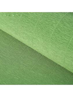 Бумага для упаковок и поделок, гофрированная, нефрит, зелёная, однотонная, двусторонняя, рулон 1 шт., 0,5 х 2,5 м