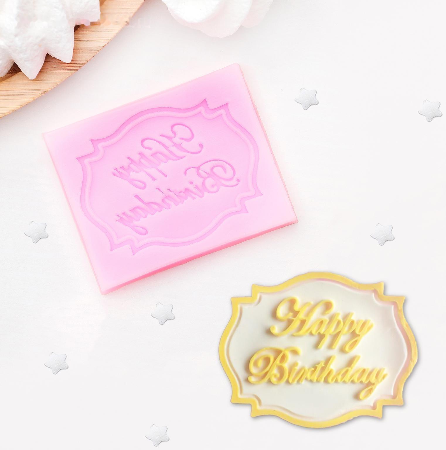 Молд Happy Birthday, 6,5×5,5 см, цвет МИКС