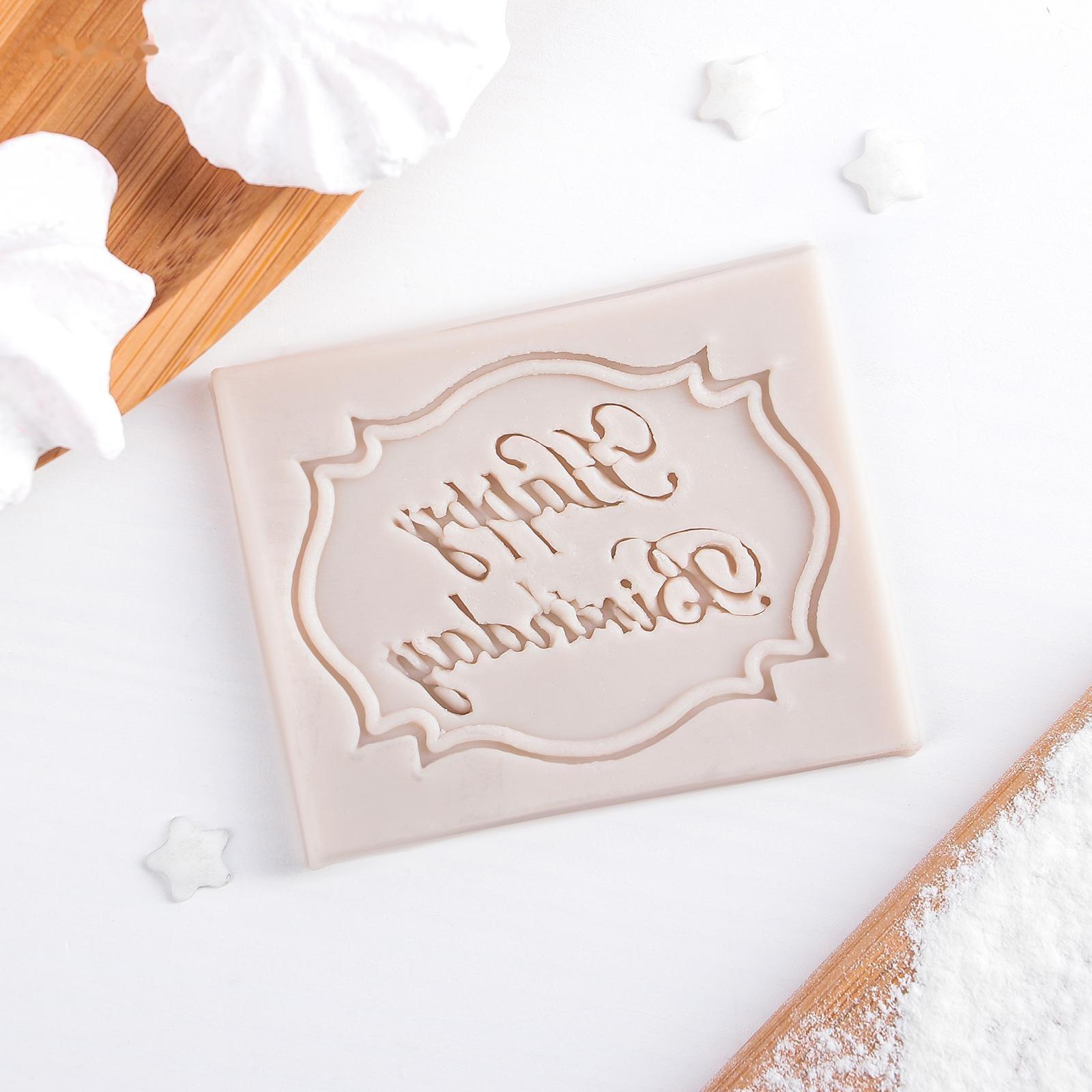 Молд Happy Birthday, 6,5×5,5 см, цвет МИКС