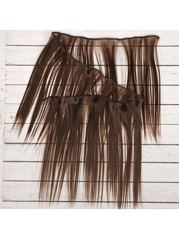 Волосы - тресс для кукол «Прямые» длина волос: 25 см, ширина:100 см, цвет № 6К