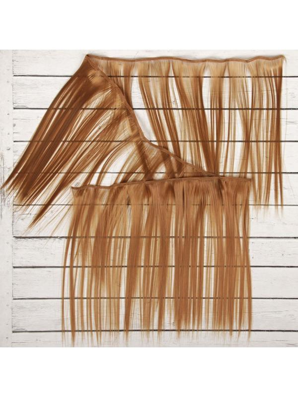 Волосы - тресс для кукол «Прямые» длина волос: 25 см, ширина: 100 см, цвет № 28