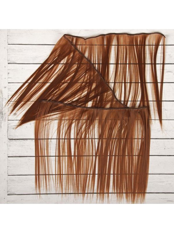 Волосы - тресс для кукол «Прямые» длина волос: 25 см, ширина:100 см, цвет № 30А