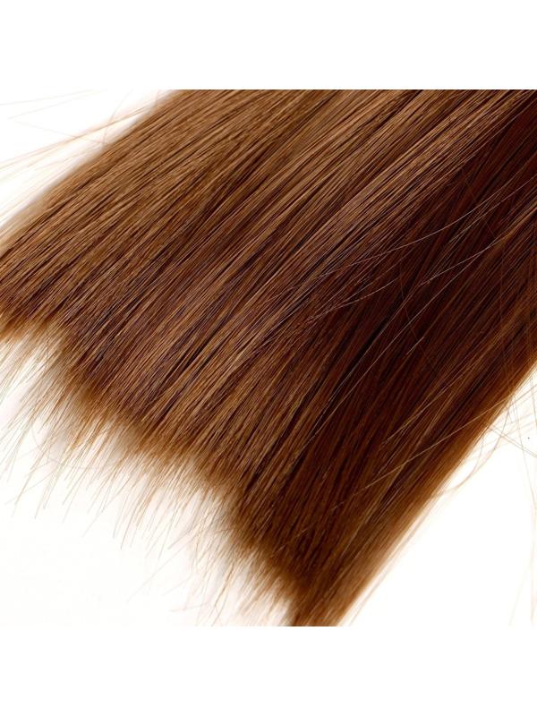 Волосы - тресс для кукол «Прямые» длина волос: 25 см, ширина:100 см, цвет № 12