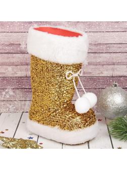 Подарочная упаковка «Сапожок», с бантиком