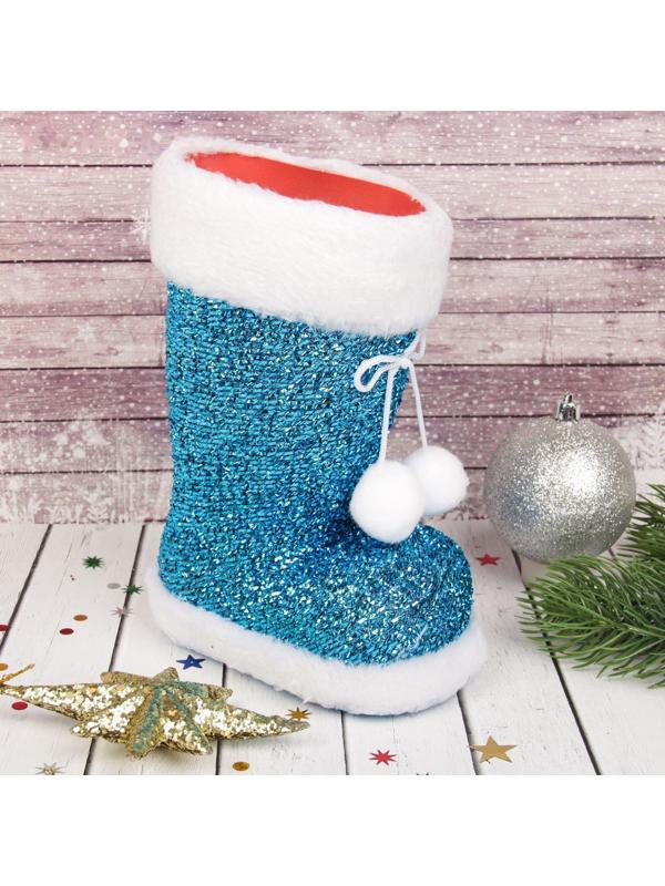 Подарочная упаковка «Сапожок», цвет голубой