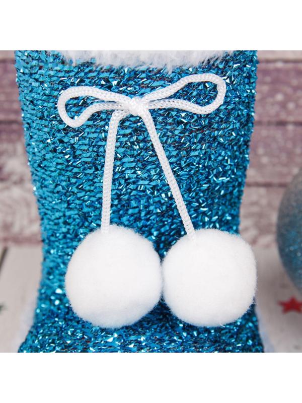 Подарочная упаковка «Сапожок», цвет голубой