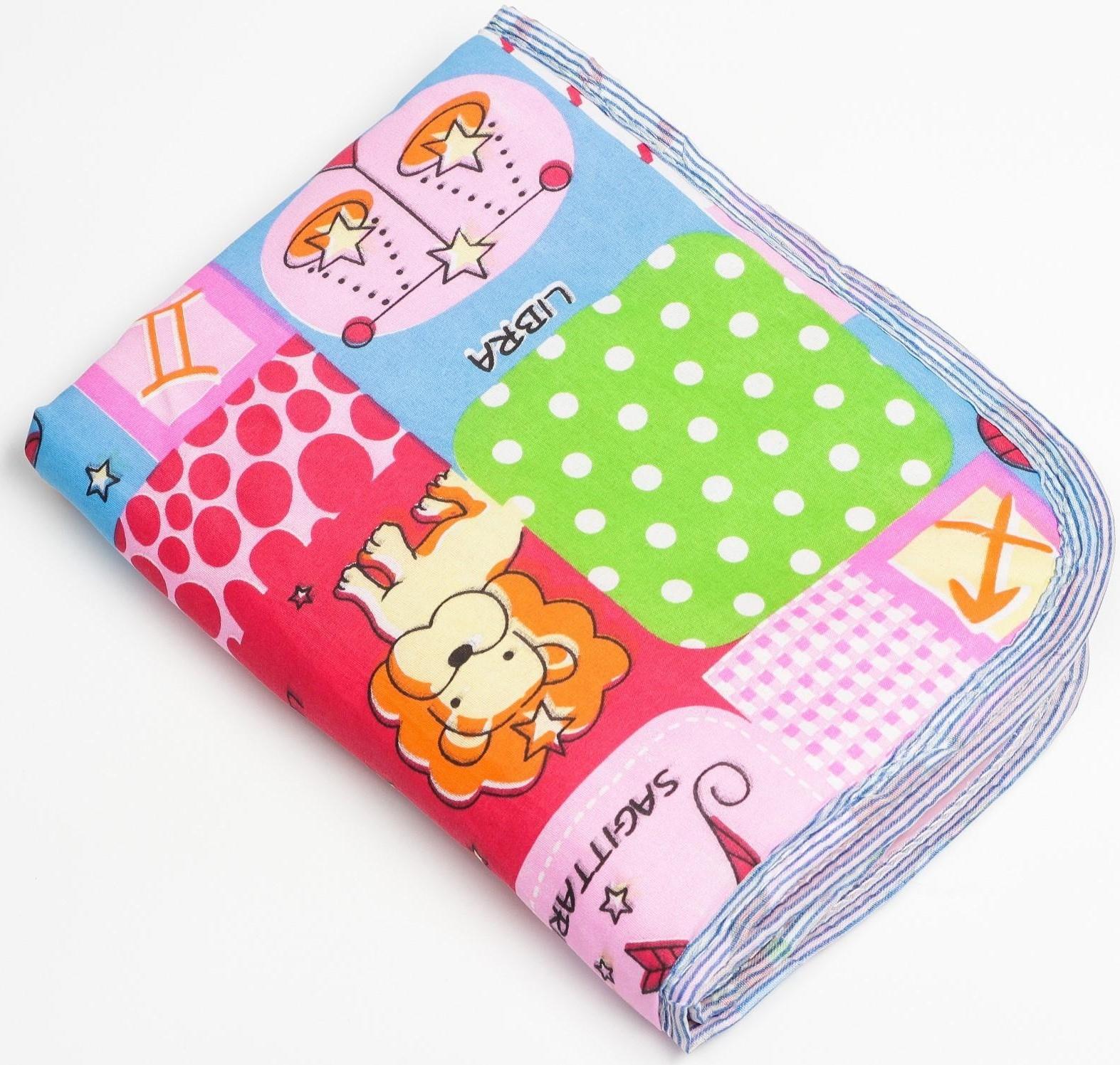 Пелёнка детская на непромокаемой основе, 65х50 см, рисунок гороскоп, цвета МИКС