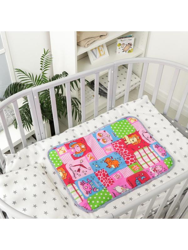 Пелёнка детская на непромокаемой основе, 65х50 см, рисунок гороскоп, цвета МИКС