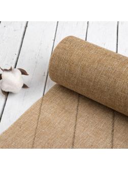 Ткань из джута, 48 см, 4,5 ± 0,5 м, цвет бежевый