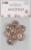 Кнопки пришивные декоративные, d = 21 мм, 5 шт, цвет золотой